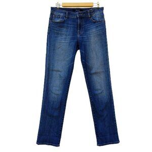 J Brand Amelia Jeans Size 28 Straight Leg Mid Rise Blue Stretch Denim Women's